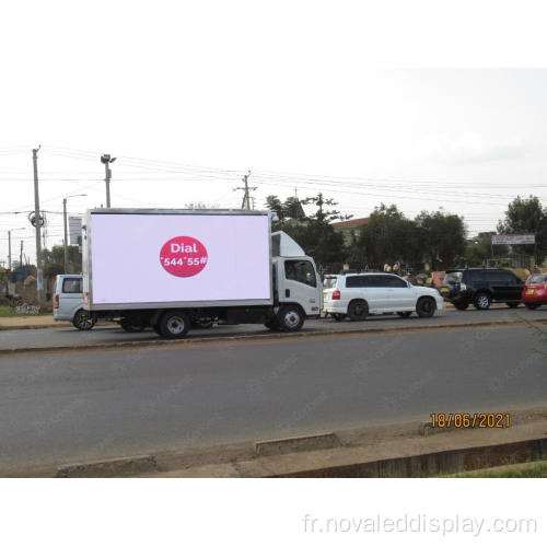 Affichage mené mobile mobile de publicité de remorque de camion